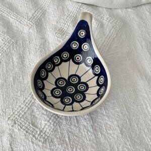 Boleslawiec Handcrafted Traditional Polish Pottery Condiment Dish